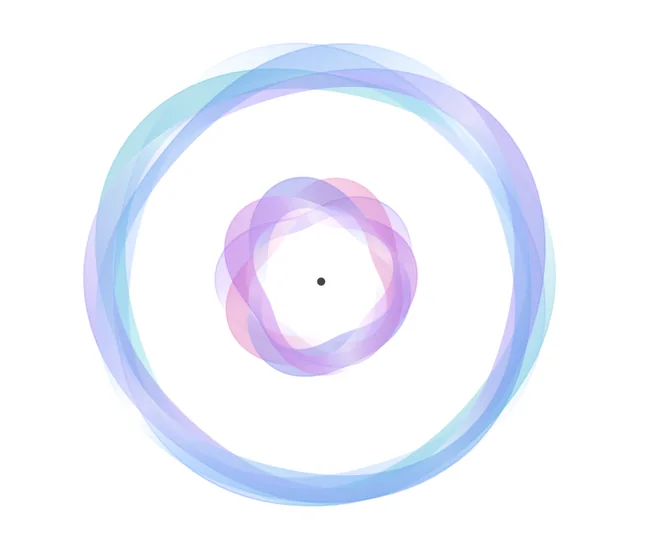 Abstract Breath Slow breathing visualization